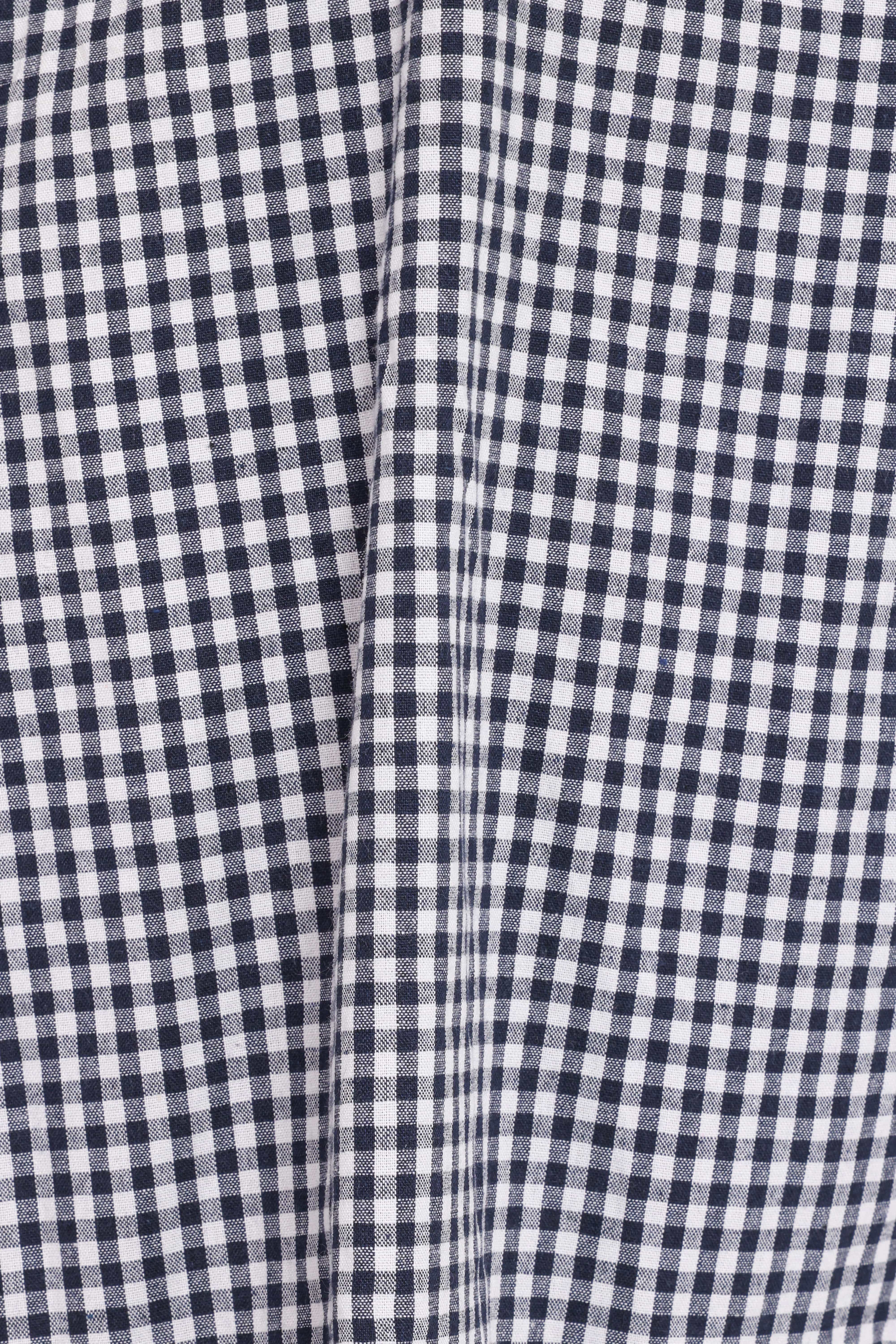 Samson Mini Dress - Navy Gingham