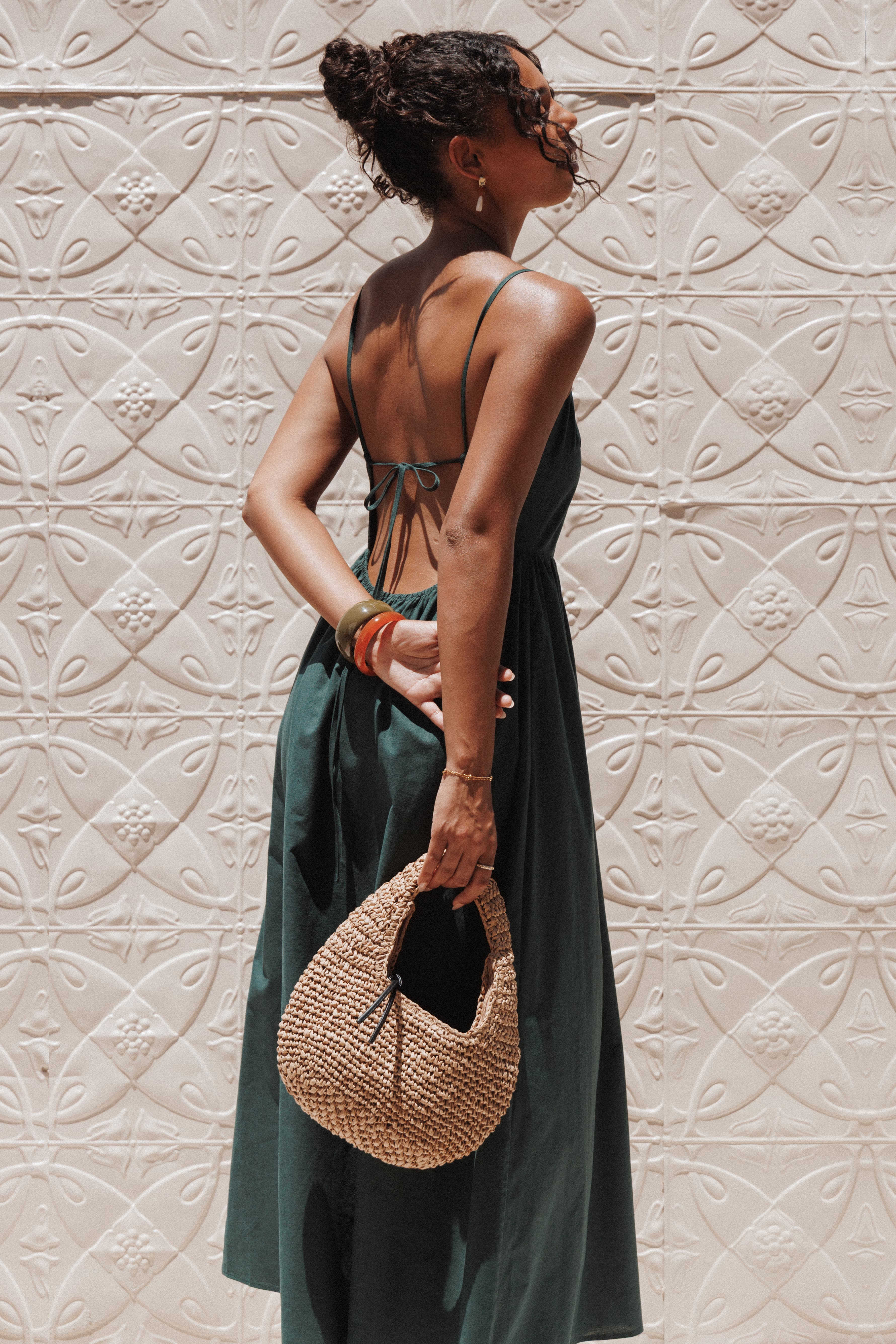 Savannah Maxi Dress - Forest Green