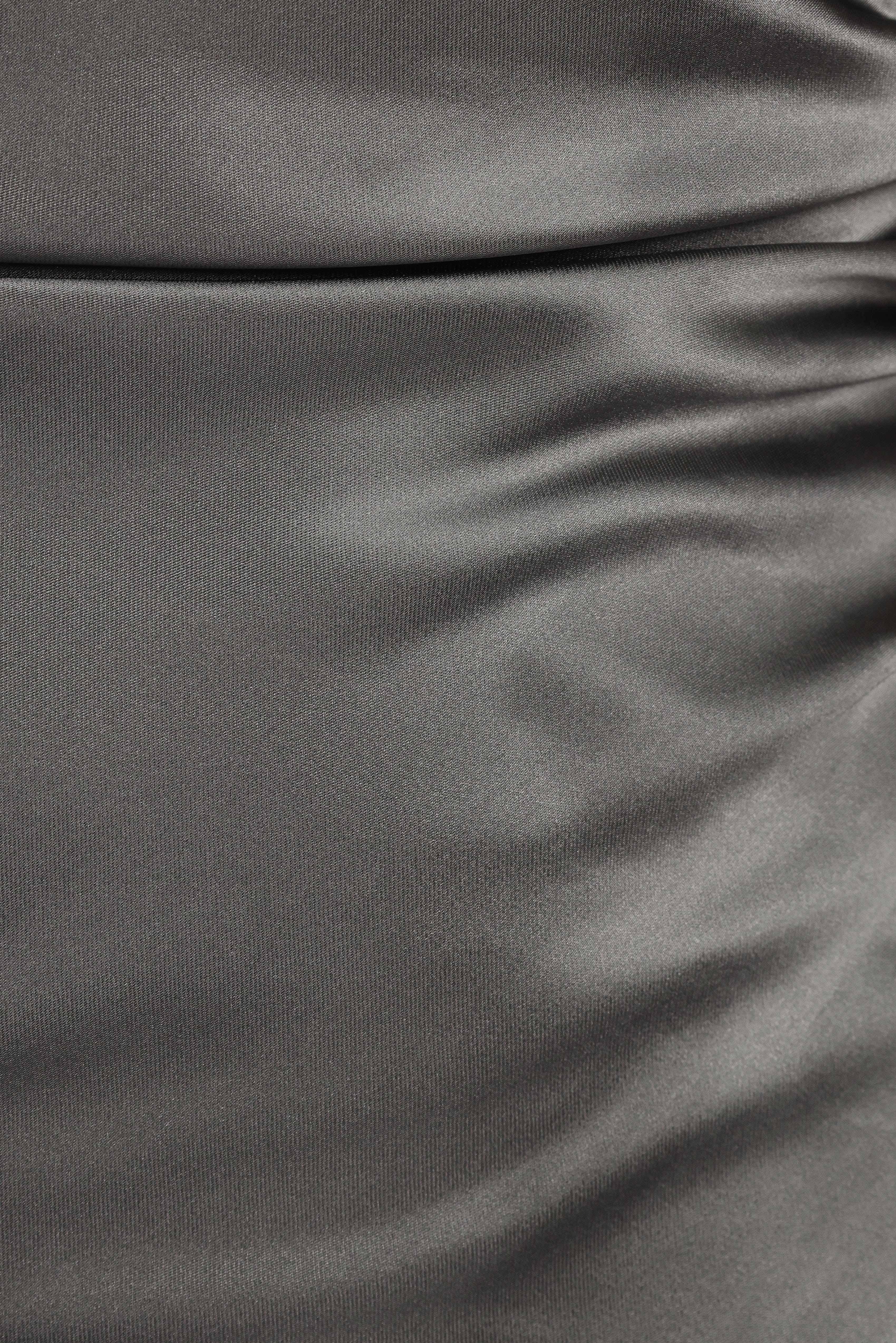 Selma Off Shoulder Maxi Dress - Steel Gray
