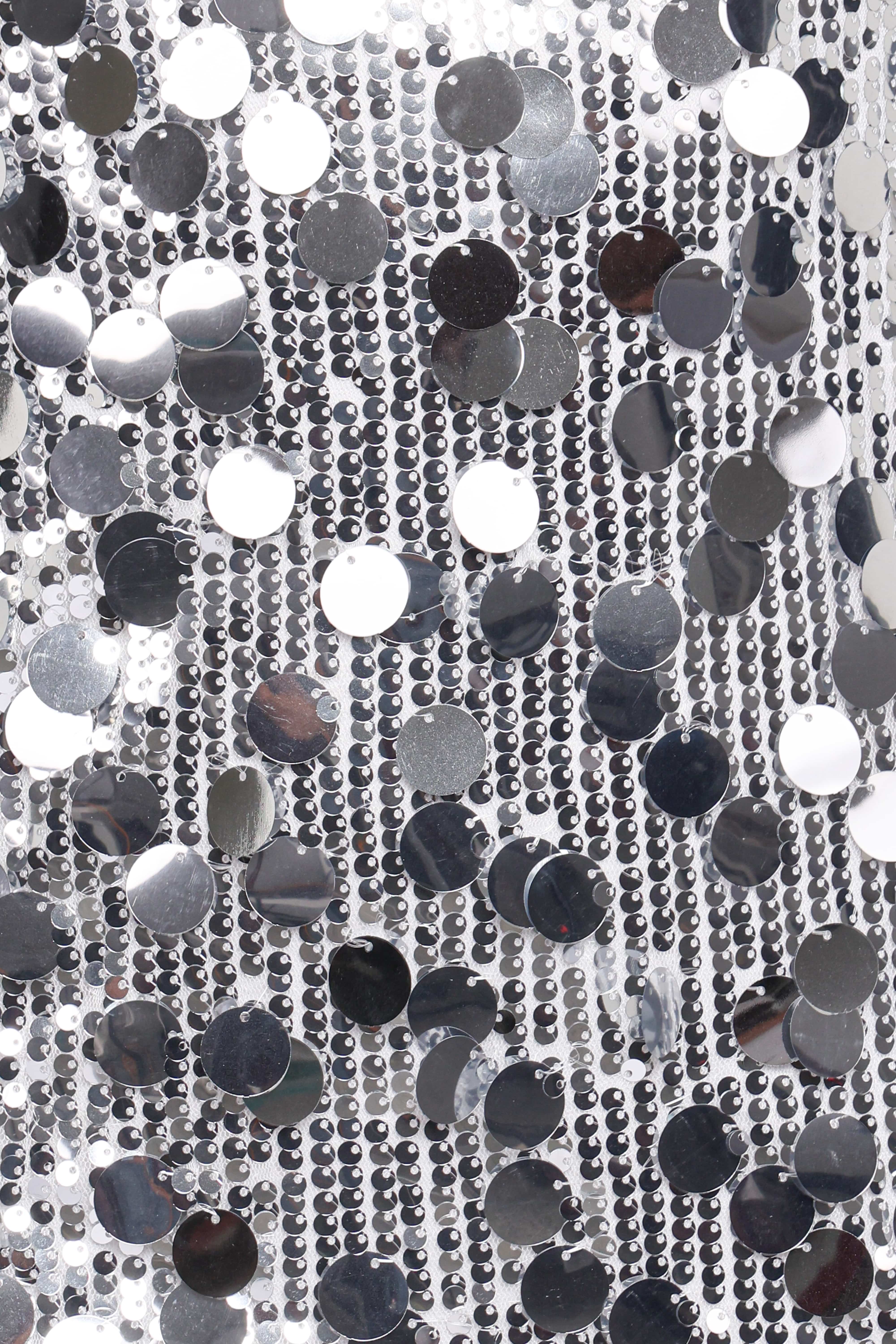 Stella Sequin Mini Dress - Silver