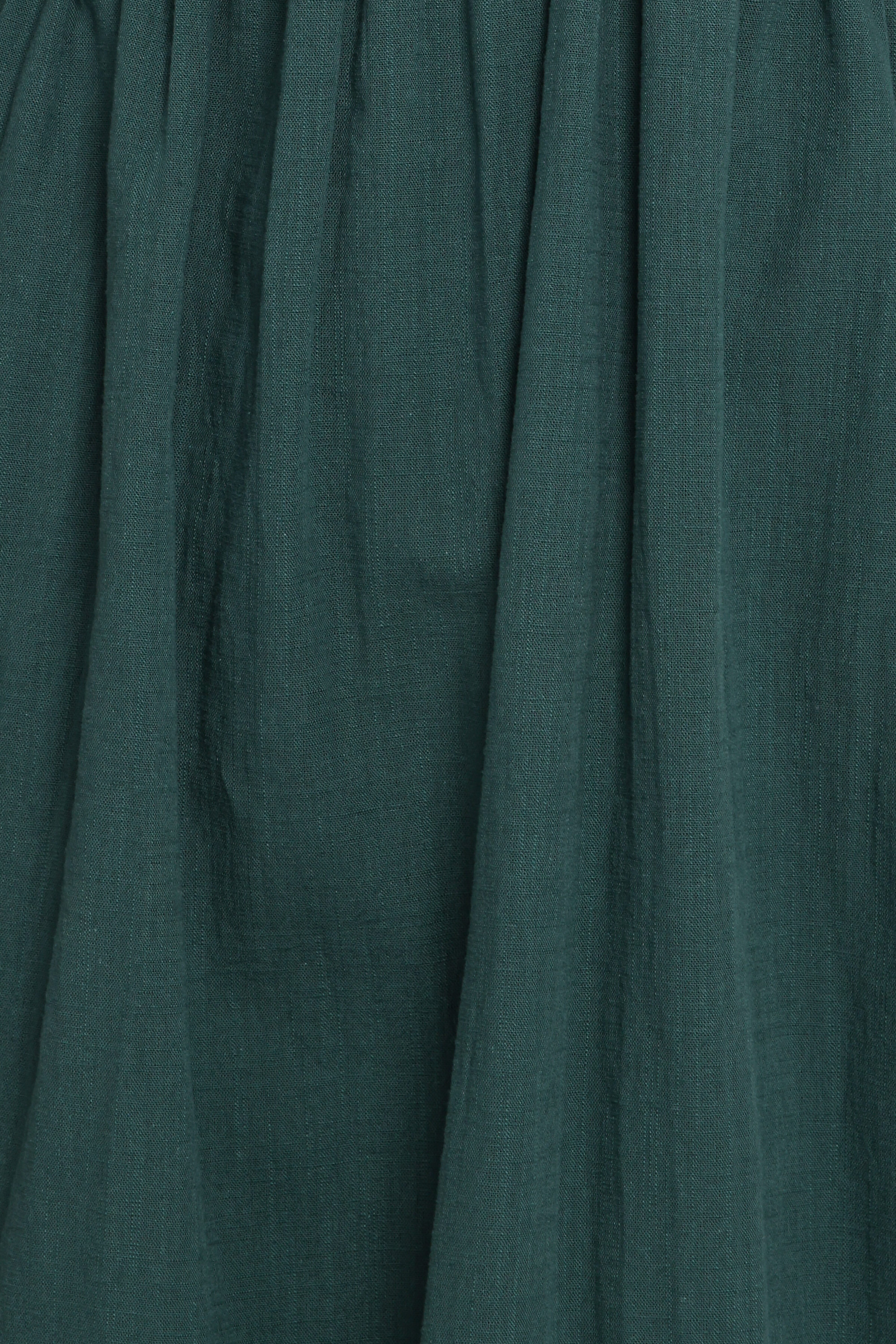 Sullivan Puff Sleeve Maxi Dress - Forest Green