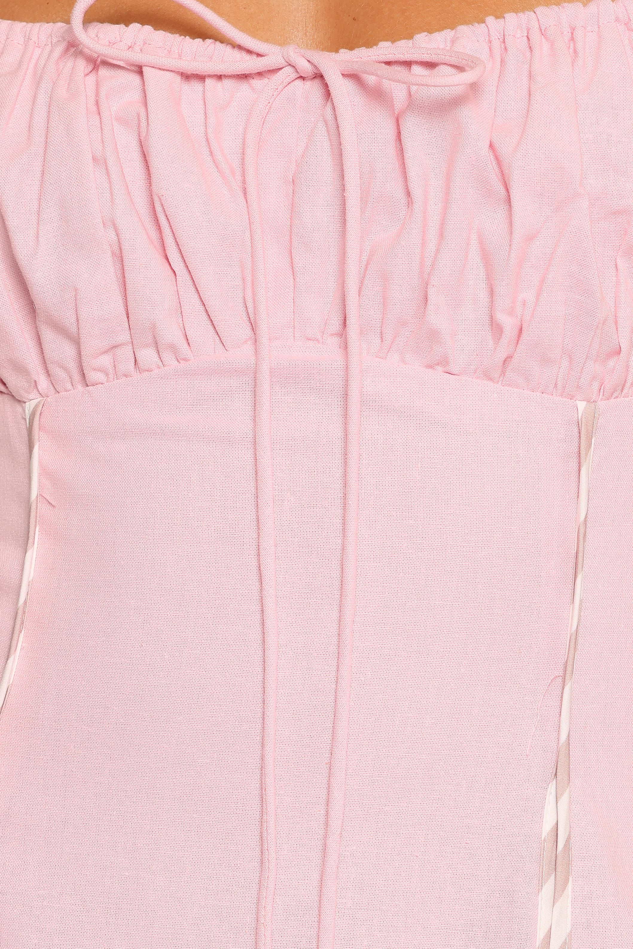 Talyn Midi Dress - Pink