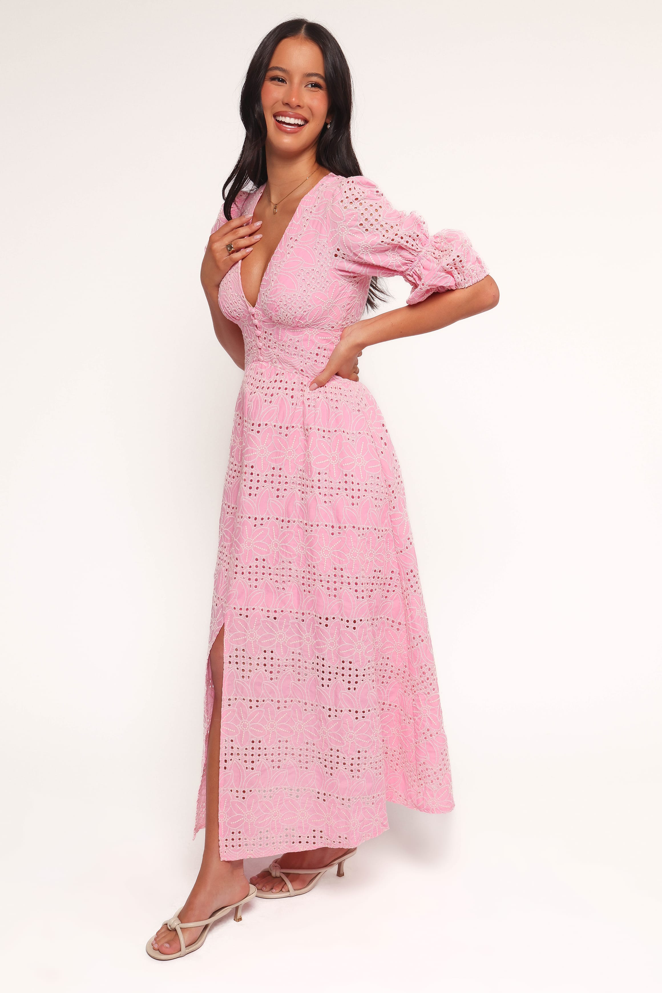 Tani Midi Dress - Pink