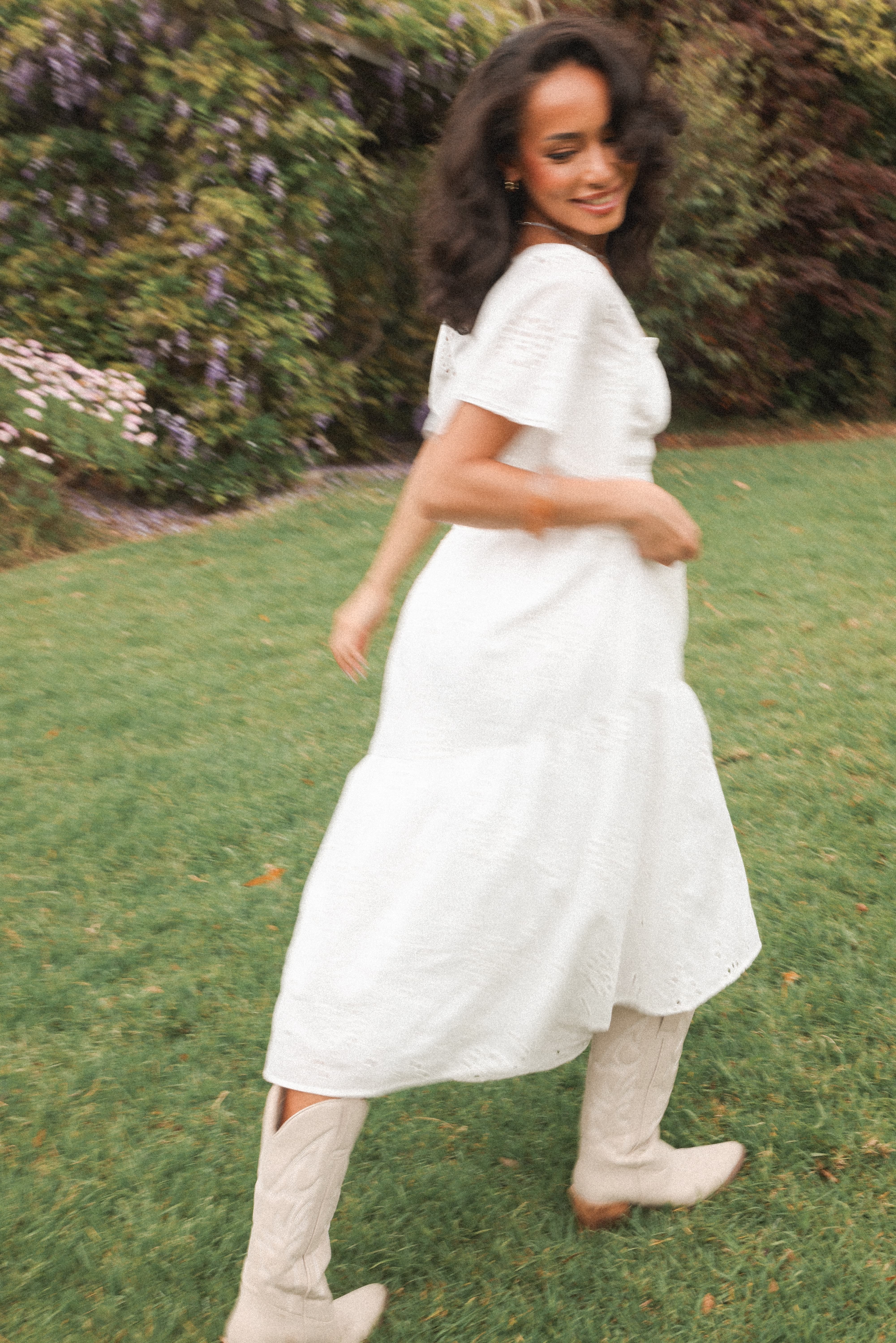 Tierney Midi Dress - White
