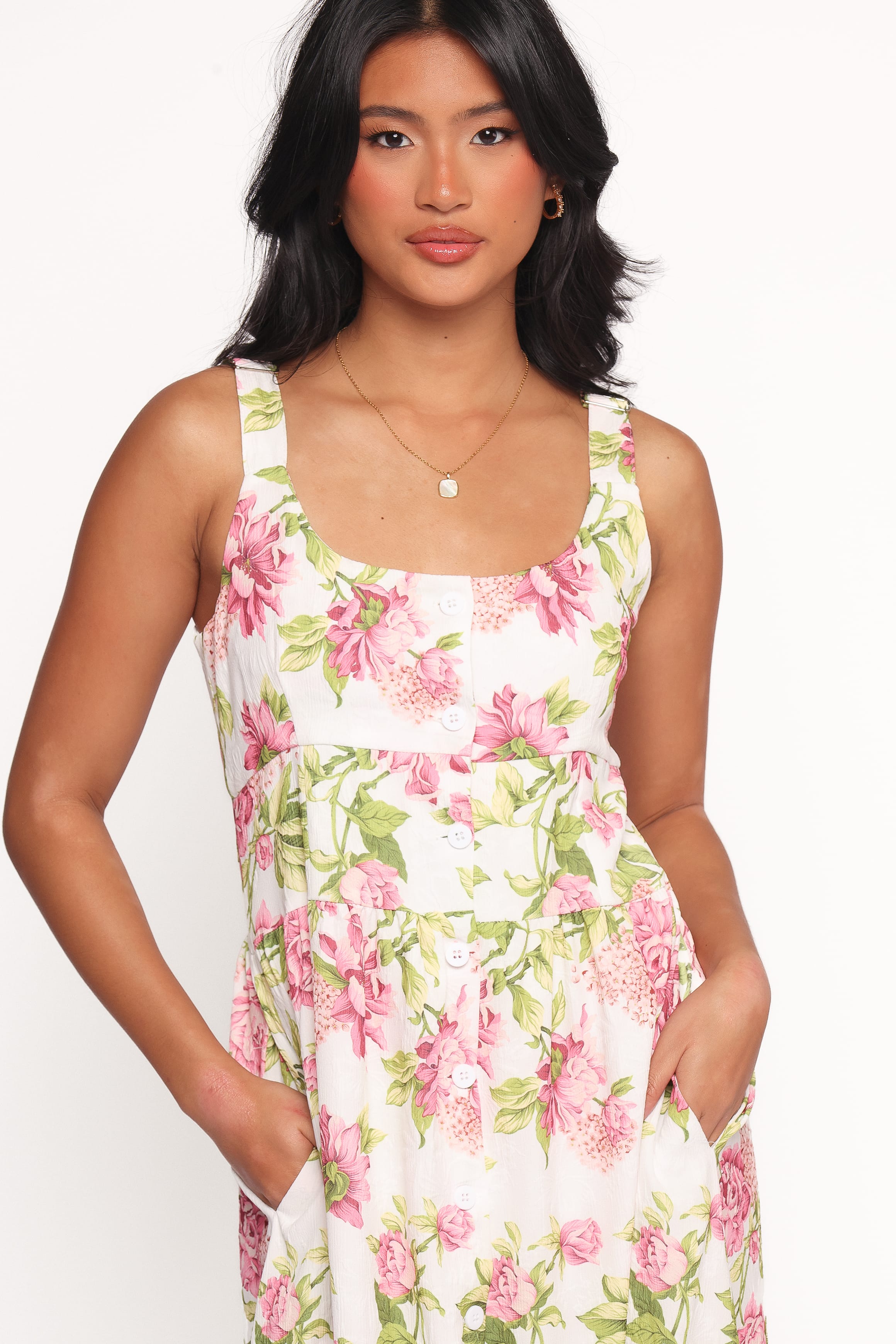 Tullia Maxi Dress - Pink Floral