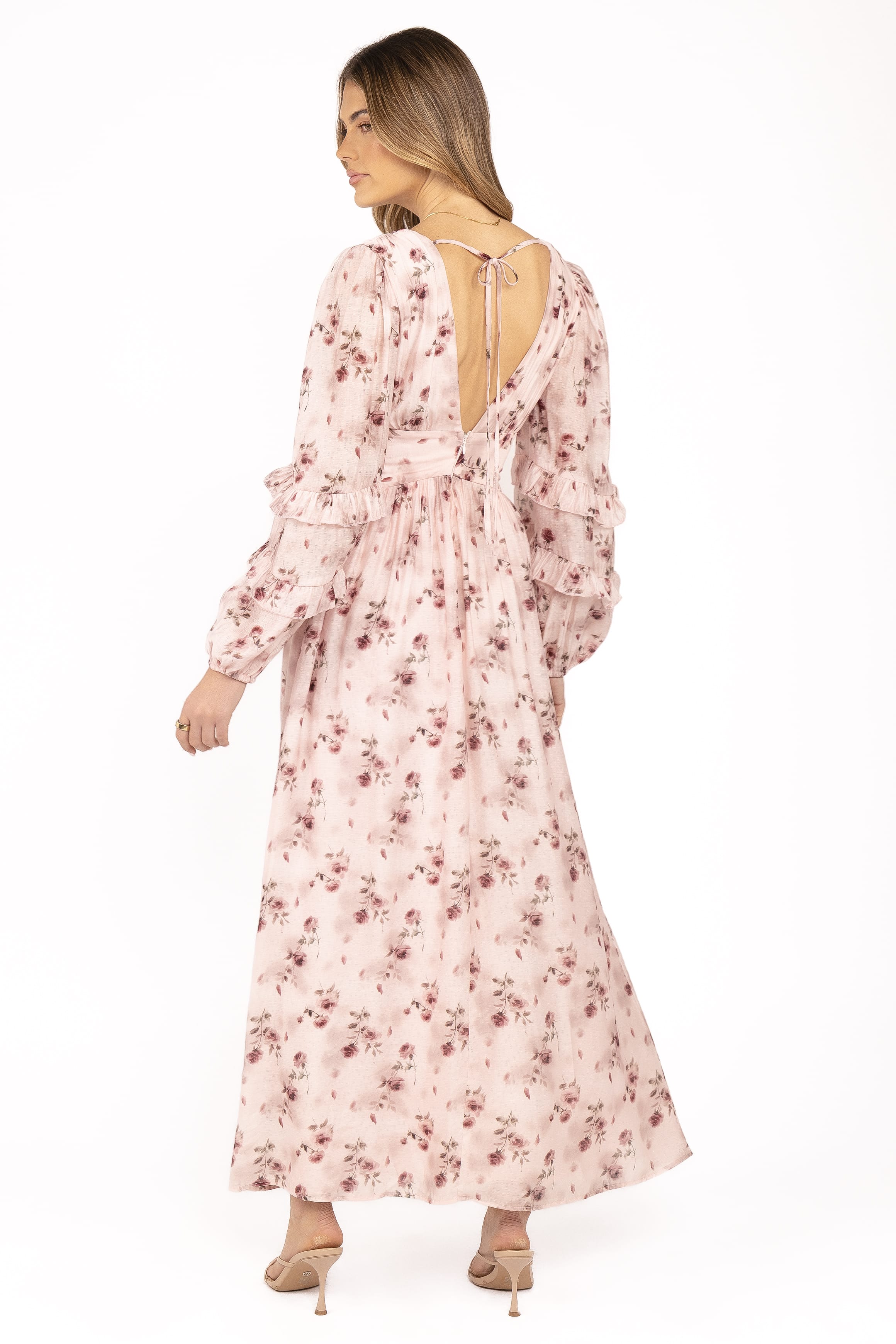 Vayla Maxi Dress - Pink Rose