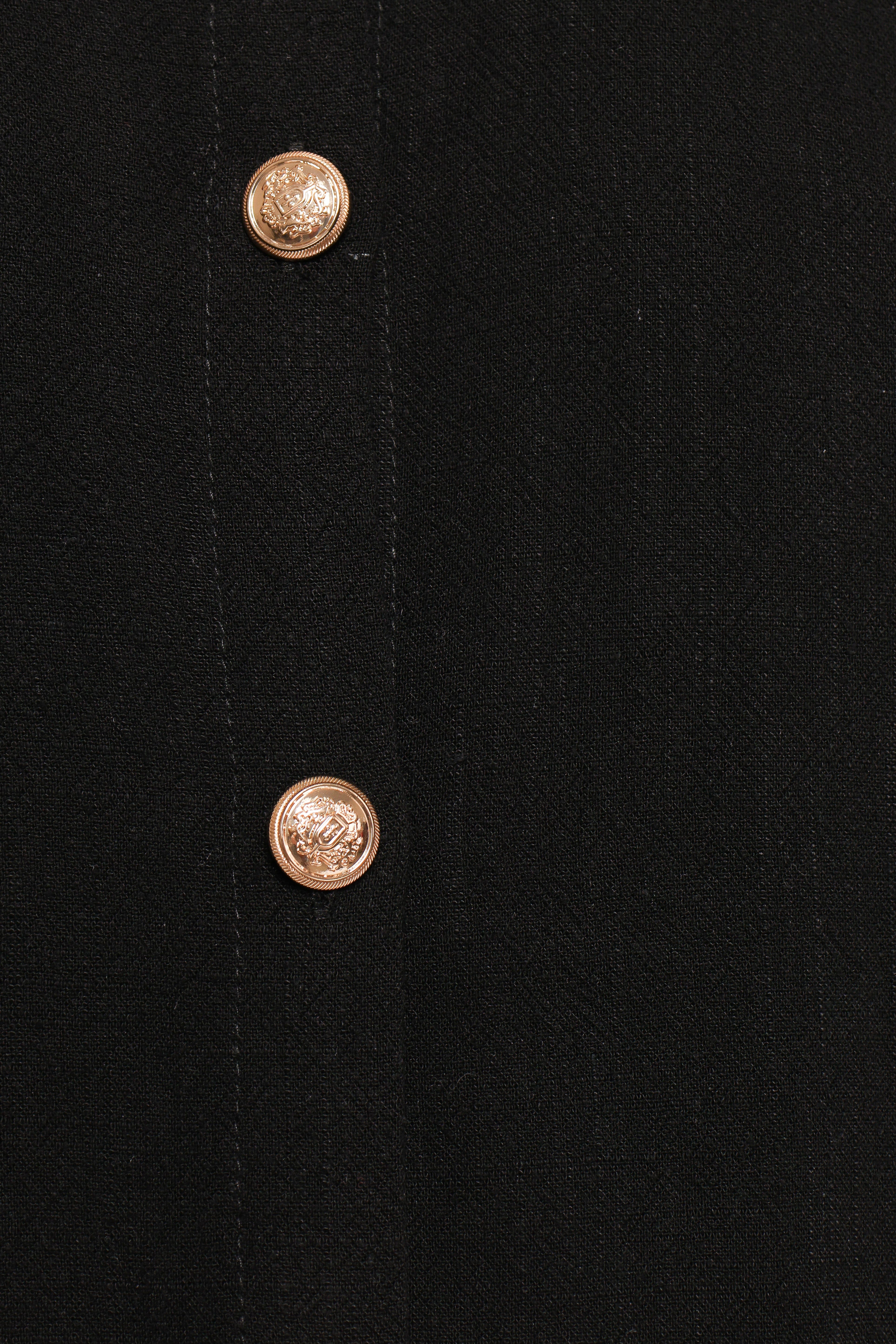 Velvette Mini Button Down Dress - Black