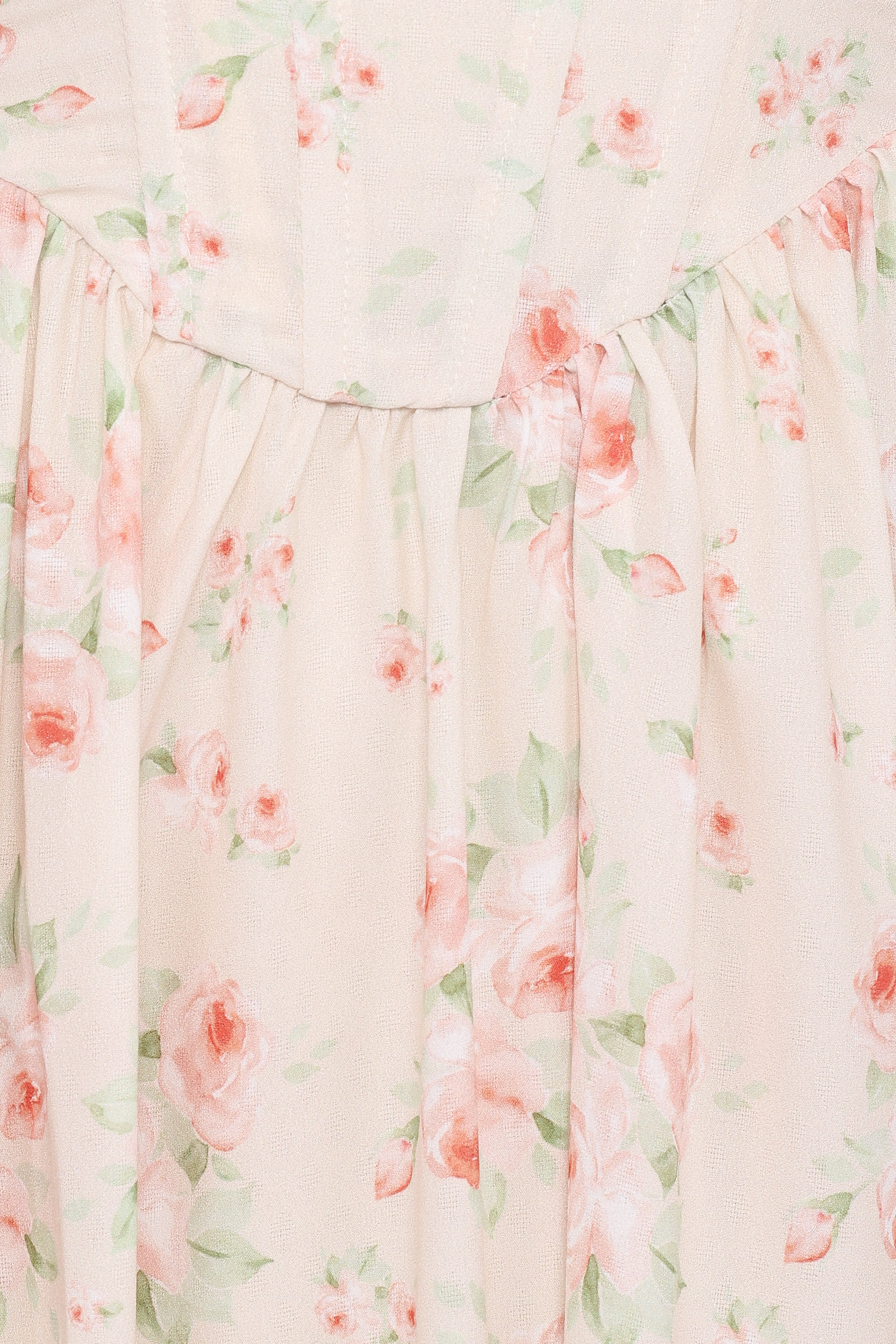 Vespa Midi Dress - Peach Floral