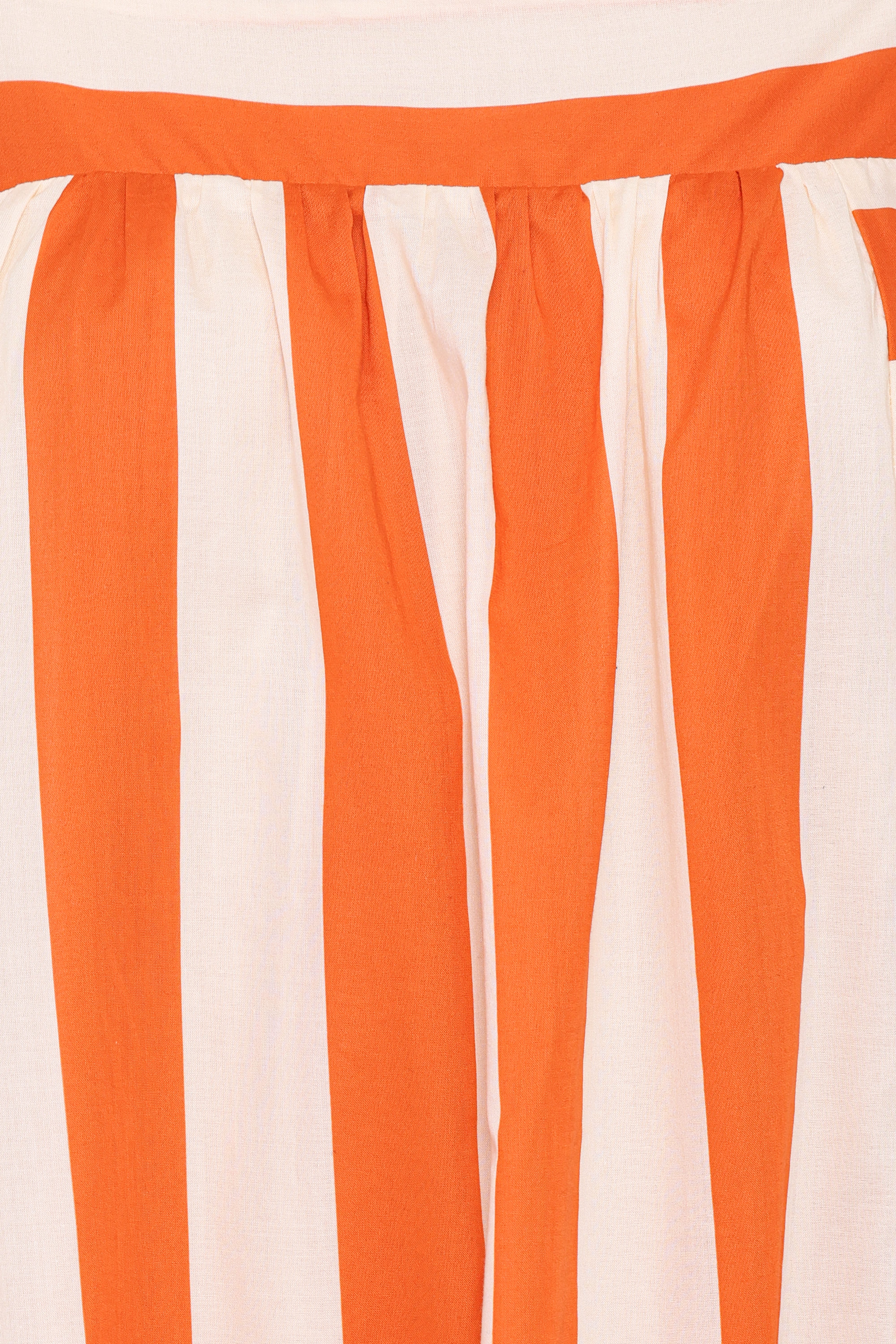 Yanika Maxi Dress - Orange/White Stripe