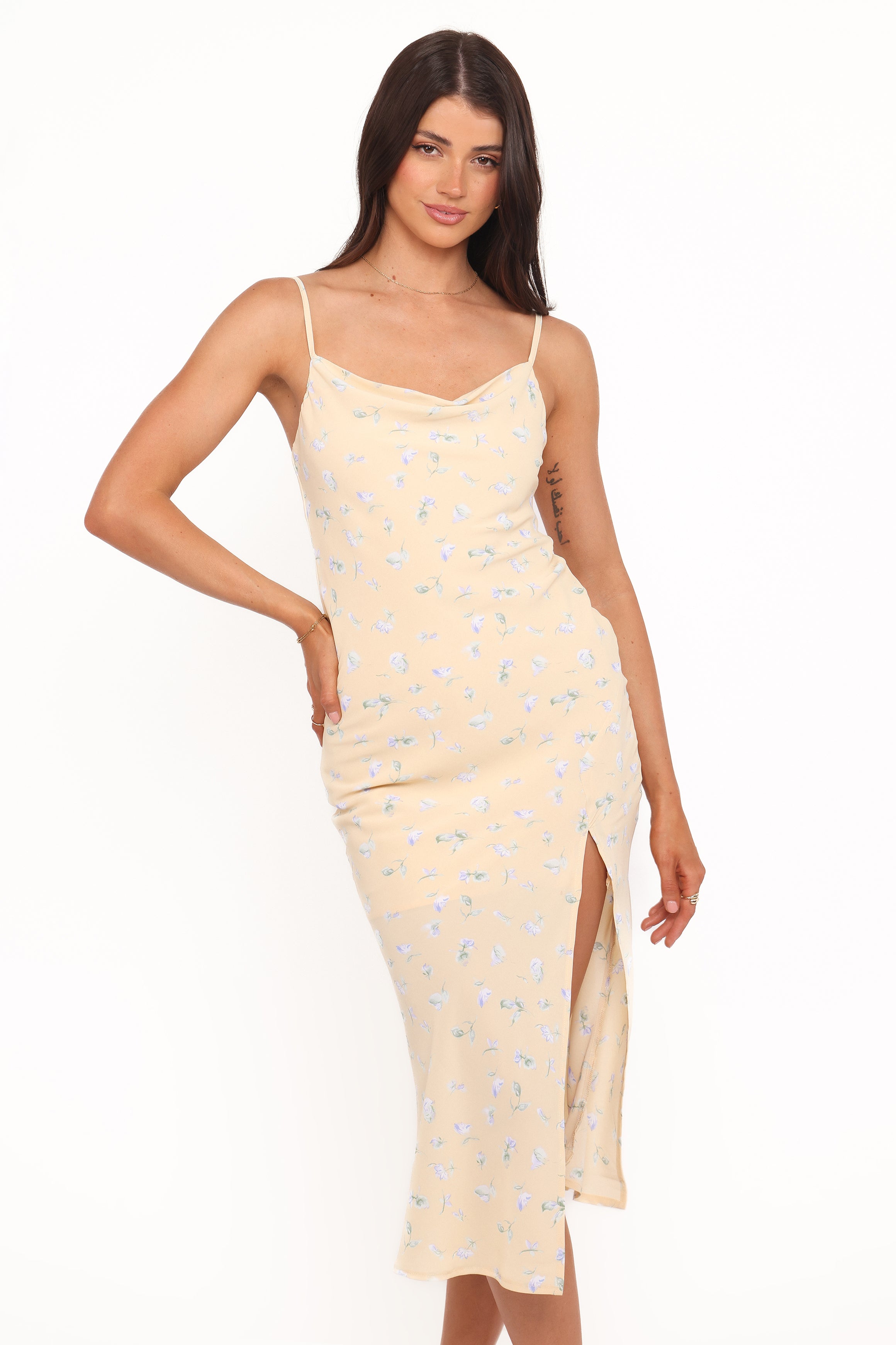 Yelena Dress - Yellow Floral