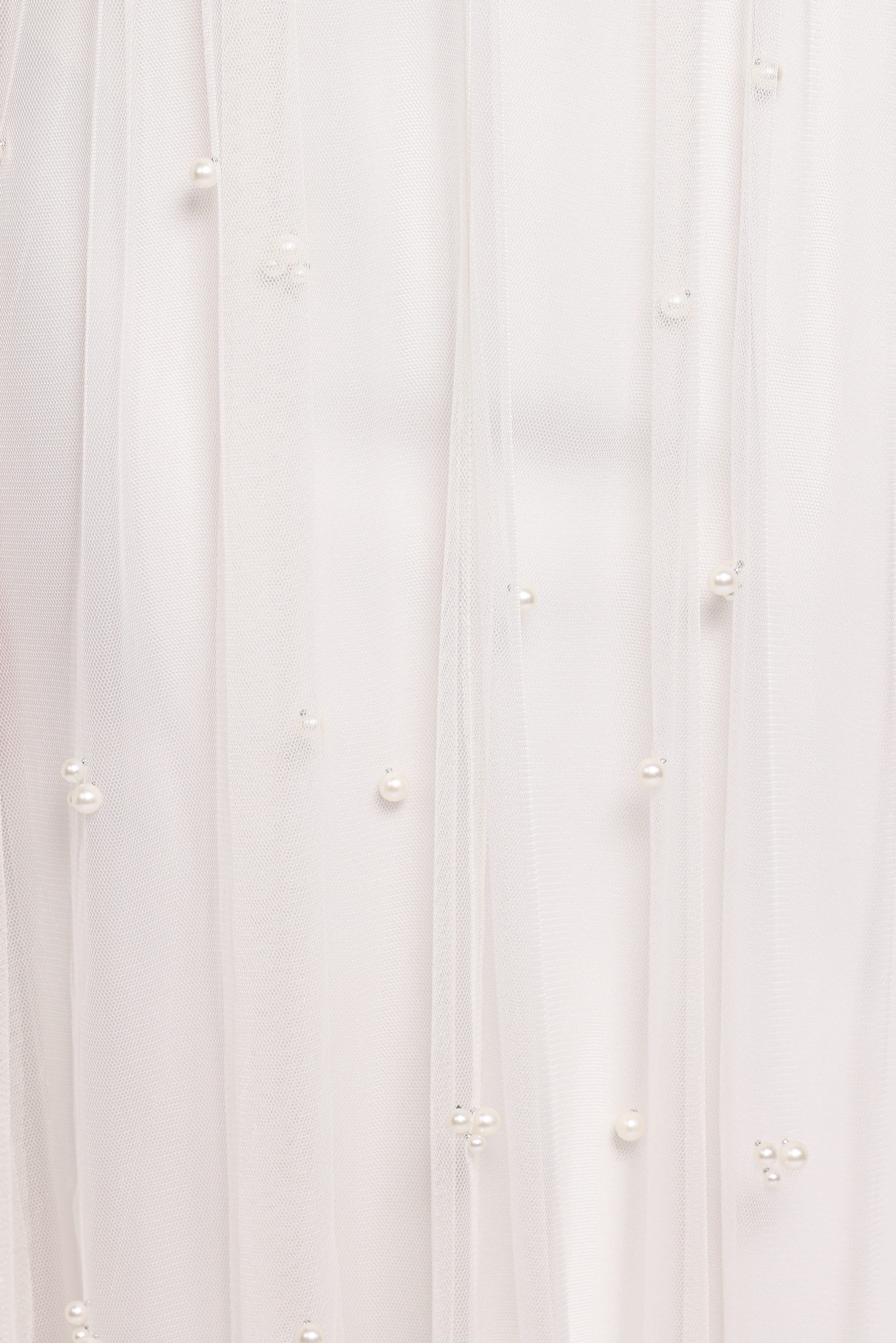Yulia Pearl Midi Dress - Ecru
